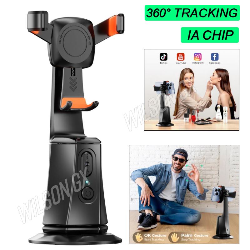 Holder Tripode Con Seguimiento Facial 360 IA Recargable Streaming